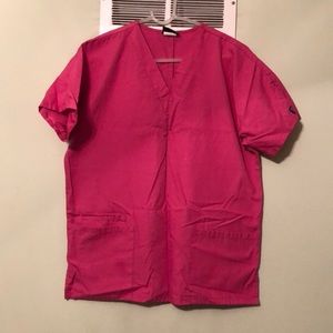 Cherokee pink scrub top